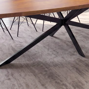 Dining table ORGANIC ARTWORK 240cm acacia wood brown