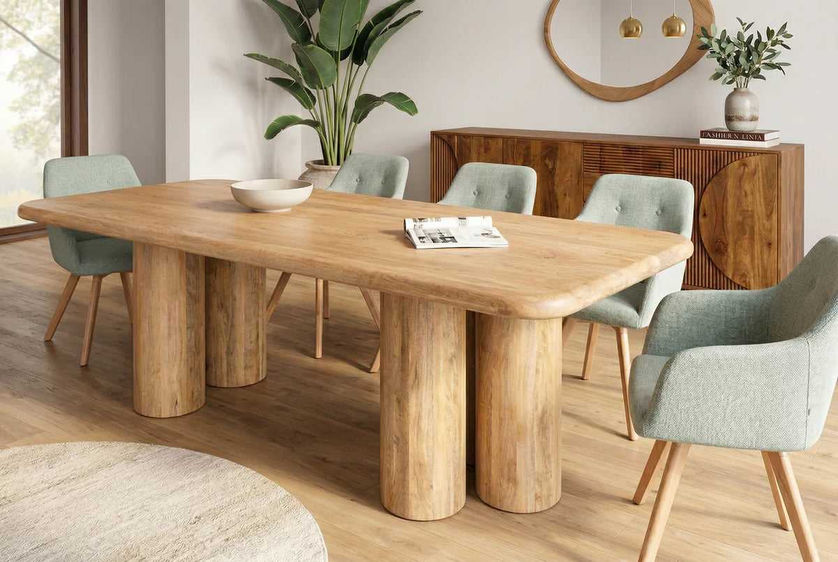 ART DECO dining table 240cm mango wood natural