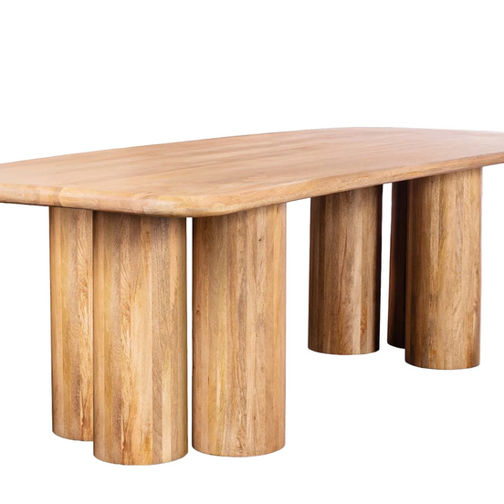 Étkezőasztal ART DECO 240 cm mangófa természetes