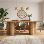 ART DECO dining table 240cm mango wood natural