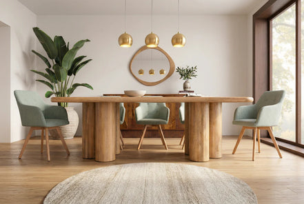 ART DECO dining table 240cm mango wood natural