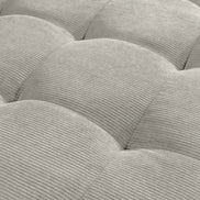 STOCKHOLM corner sofa 220 cm 3-seater spring core corduroy grey-beige