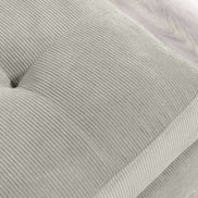 STOCKHOLM corner sofa 220 cm 3-seater spring core corduroy grey-beige