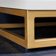 Bárszekrény GOLDEN SUNSET 140 cm 3D mangófa fehér