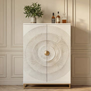 Bárszekrény GOLDEN SUNSET 140 cm 3D mangófa fehér