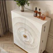 Bárszekrény GOLDEN SUNSET 140 cm 3D mangófa fehér