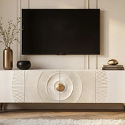 TV-szekrény GOLDEN SUNSET 180 cm 3D mangófa fehér