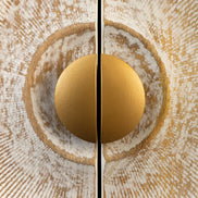 TV-szekrény GOLDEN SUNSET 180 cm 3D mangófa fehér