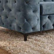Kanapé MODERN BAROCK 235 cm 3 személyes bársony petrolkék