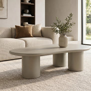 Coffee table ORGANIKO 130cm greige beige