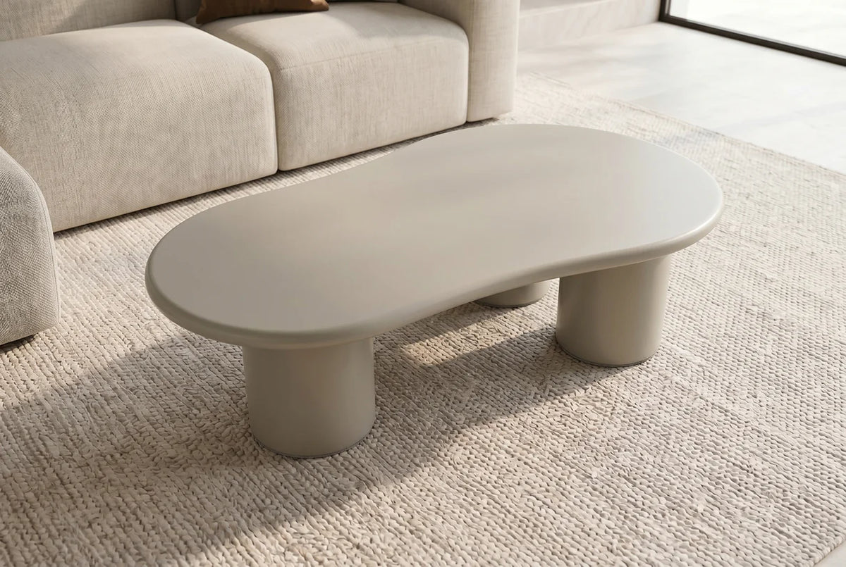 Coffee table ORGANIKO 130cm greige beige