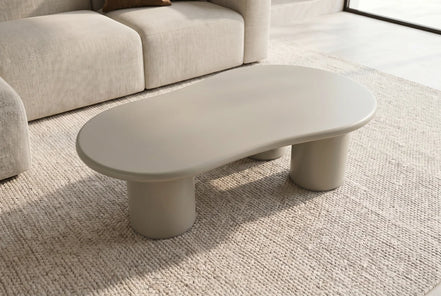 Coffee table ORGANIKO 130cm greige beige