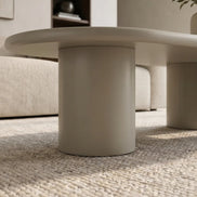 Coffee table ORGANIKO 130cm greige beige