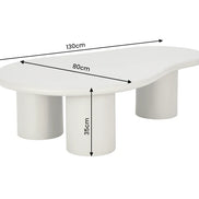 Coffee table ORGANIKO 130cm greige beige