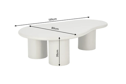Coffee table ORGANIKO 130cm greige beige
