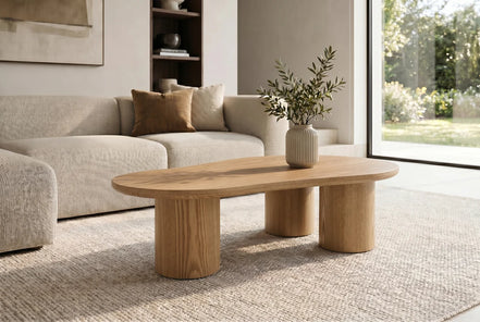ORGANIKO coffee table 130cm oak wood look natural