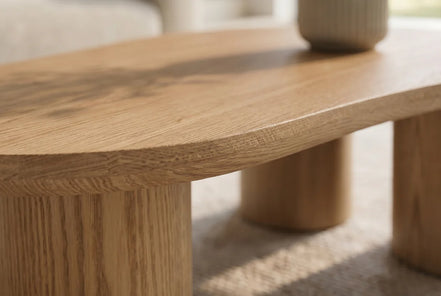 ORGANIKO coffee table 130cm oak wood look natural