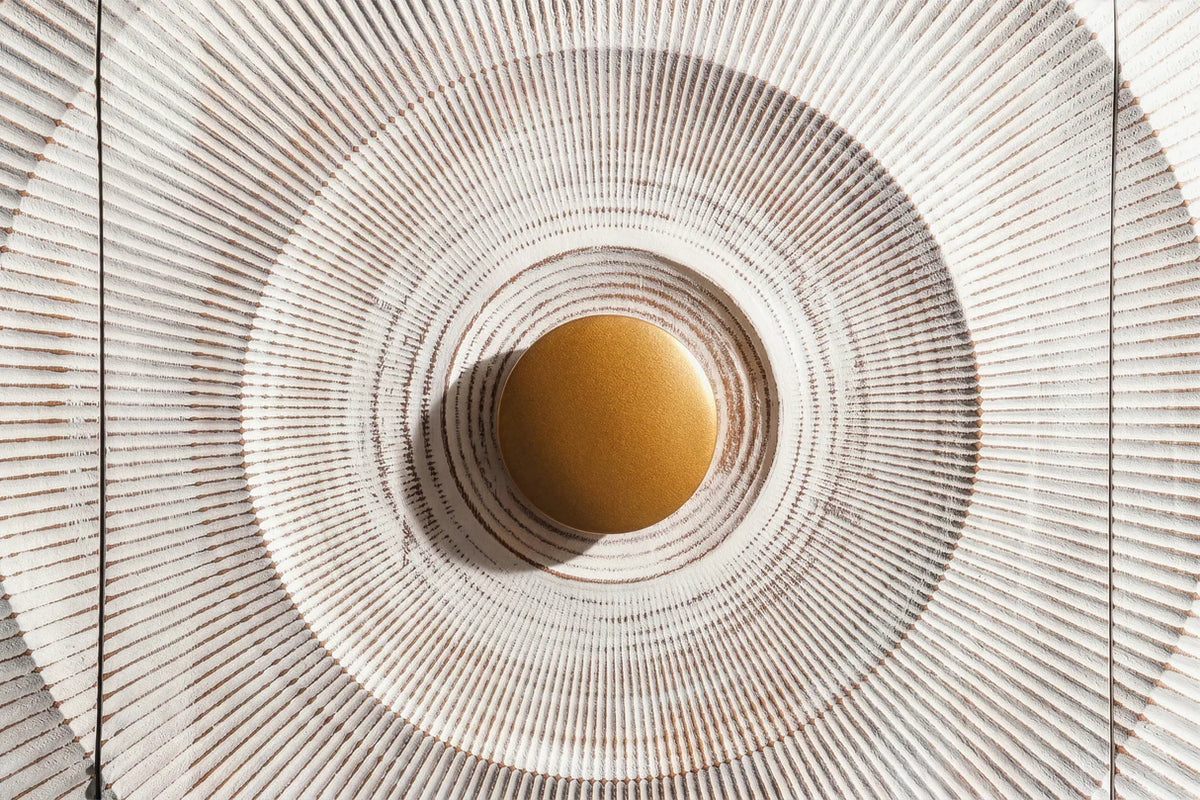 Komód GOLDEN SUNSET 140 cm 3D mangófa fehér
