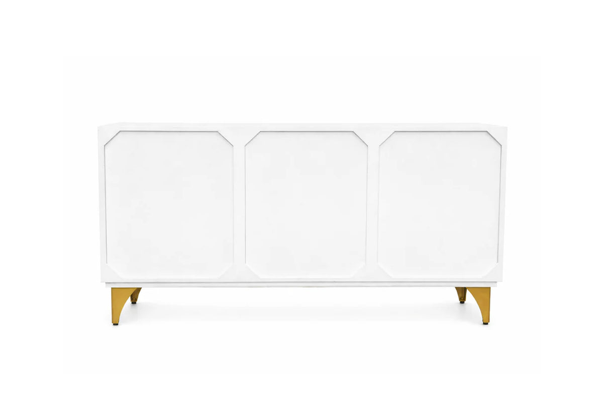 Komód GOLDEN SUNSET 140 cm 3D mangófa fehér