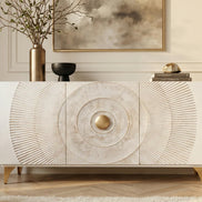 Komód GOLDEN SUNSET 140 cm 3D mangófa fehér