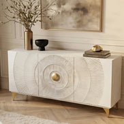 Komód GOLDEN SUNSET 140 cm 3D mangófa fehér
