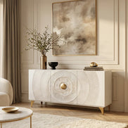 Komód GOLDEN SUNSET 140 cm 3D mangófa fehér
