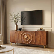 Komód GOLDEN SUNSET 180 cm 3D mangófa barna