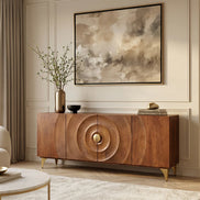 Komód GOLDEN SUNSET 180 cm 3D mangófa barna