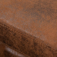 MODERN BAROCK corner sofa 275 cm microfiber antique brown