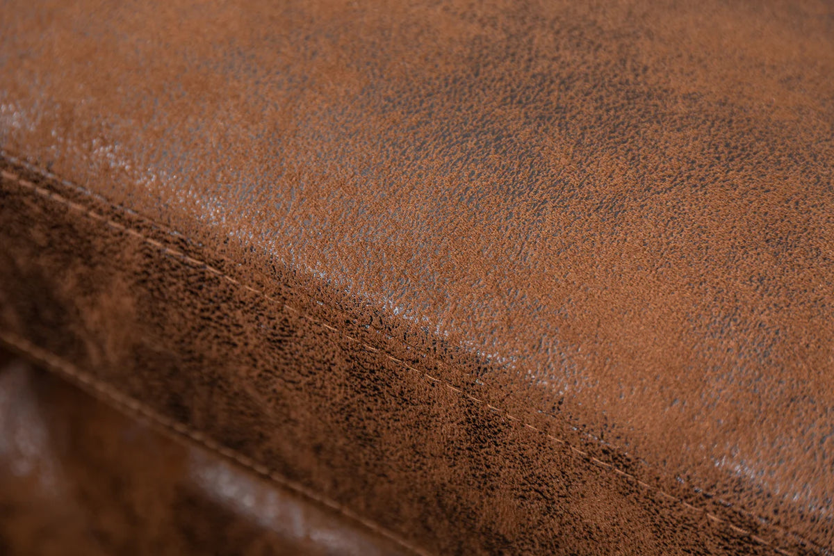 MODERN BAROCK corner sofa 275 cm microfiber antique brown