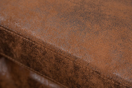 MODERN BAROCK corner sofa 275 cm microfiber antique brown