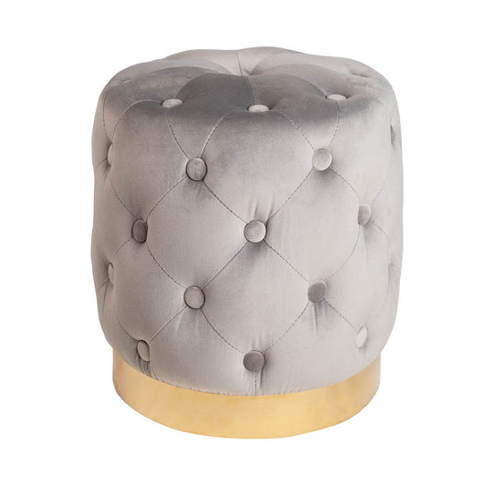 Lábtartó MODERN BAROCK 35 cm szürke bársony-arany