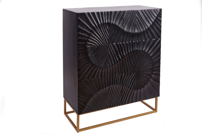 SCORPION Highboard 120cm 3D mango black