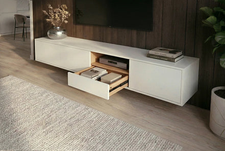 Loft függesztett TV-szekrény, 200 cm