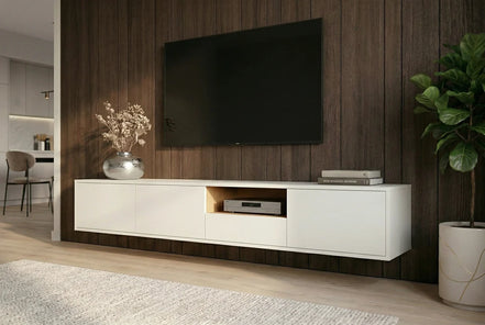 Loft függesztett TV-szekrény, 200 cm