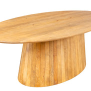 Étkezőasztal ART DECO 220 cm ovális asztallap mangófa