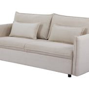 APARTMENT sofa bed 215 cm 3-seater corduroy beige