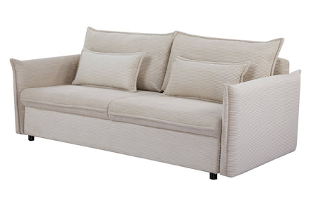 APARTMENT sofa bed 215 cm 3-seater corduroy beige