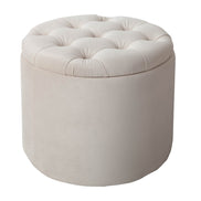 Lábtartó MODERN BAROCK STORAGE 50 cm bársony bézs