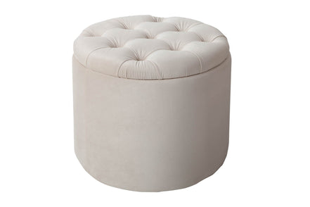 Lábtartó MODERN BAROCK STORAGE 50 cm bársony bézs