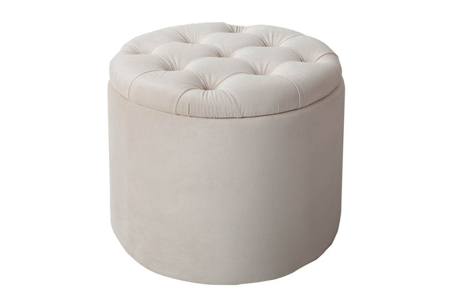 Lábtartó MODERN BAROCK STORAGE 50 cm bársony bézs