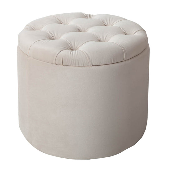 Lábtartó MODERN BAROCK STORAGE 50 cm bársony bézs