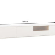 Loft függesztett TV-szekrény, 200 cm