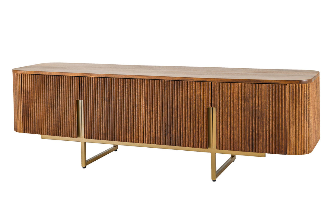GATSBY TV Stand 160cm retro style mango gold