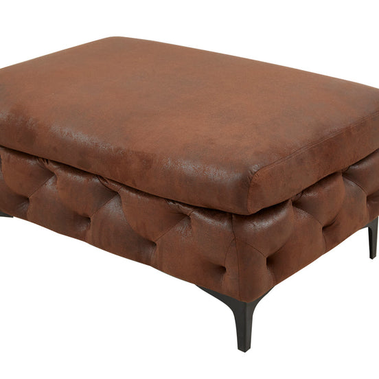 Lábtartó MODERN BAROCK 90 cm antikbarna chesterfield stílusban