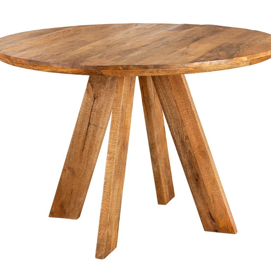 Étkezőasztal ART WOOD 100 cm kerek mangófa barna