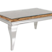 Coffee Table MODERN BAROCK BARRACUDA 100x60cm chrome