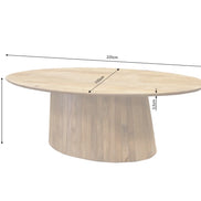 Étkezőasztal ART DECO 220 cm ovális asztallap mangófa