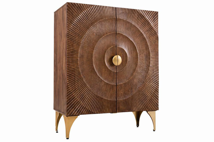 High sideboard GOLDEN SUNSET 120 cm 3D mango wood brown