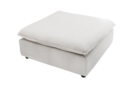 Lábtartó HEAVEN 100 cm texturált szövet linen natúr levehető huzat